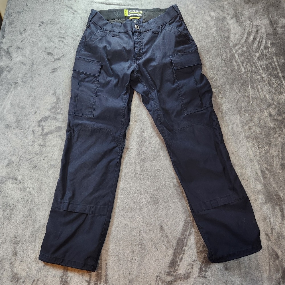 First Tactical Pants Womens 10 Blue V2 Cargo Utility Ripstop